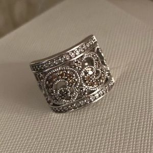 Sterling Silver Diamond Ring